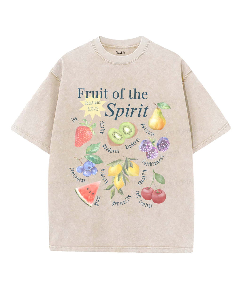Fruit Of The Spirit Unisex Washed Christian T-shirt Style006 Hoodie, Sweatshirt | CiraTrend.com (Image 4)
