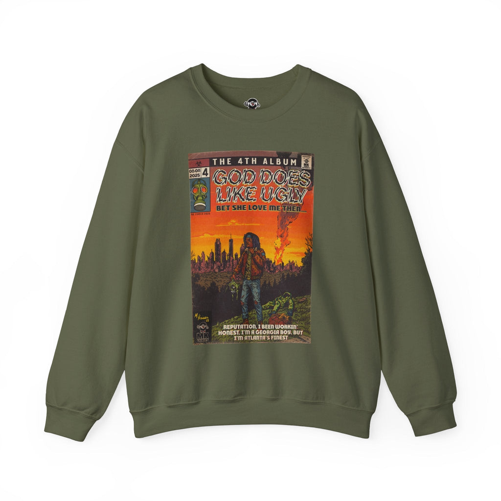 God Does Like Ugly - Unisex Heavy BlendÃ¢â€žÂ¢ Crewneck Sweatshirt T-Shirts, Hoodie | CiraTrend.com (Image 1)
