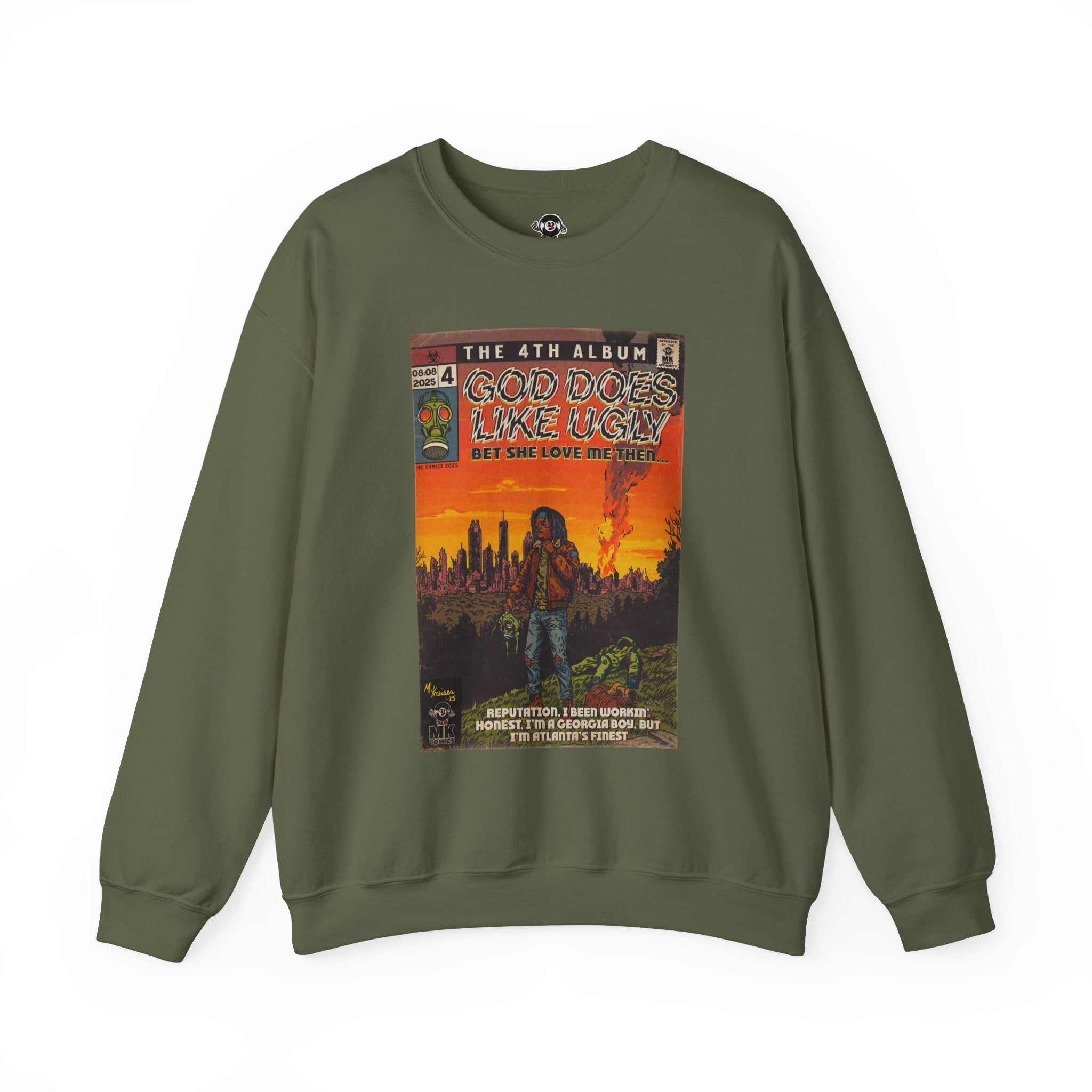 God Does Like Ugly - Unisex Heavy BlendÃ¢â€žÂ¢ Crewneck Sweatshirt T-Shirts, Hoodie | CiraTrend.com (Image 1)