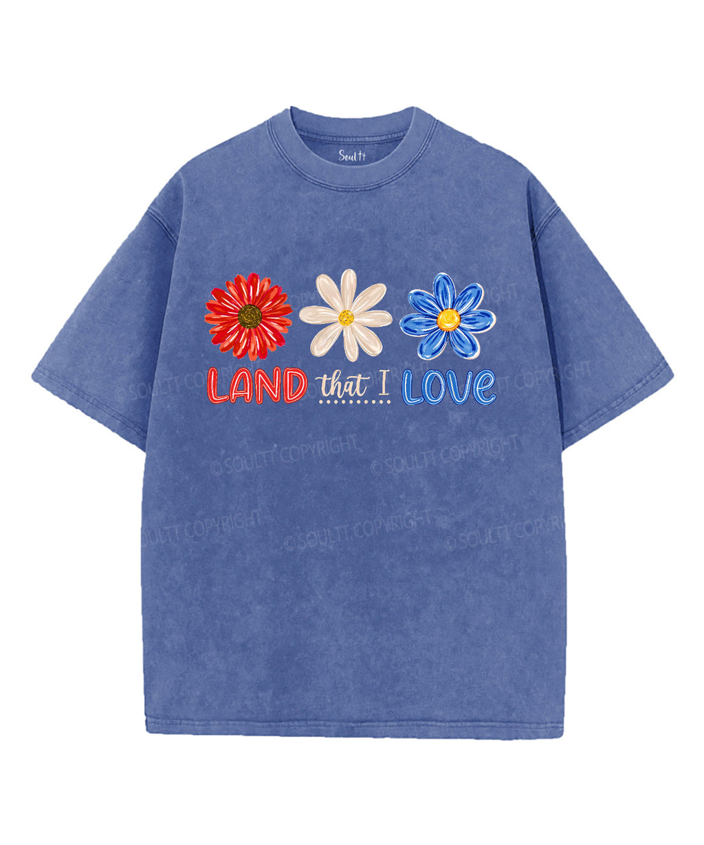 Land That I Love Unisex Washed Christian T-shirt Hoodie, Sweatshirt | CiraTrend.com (Image 3)