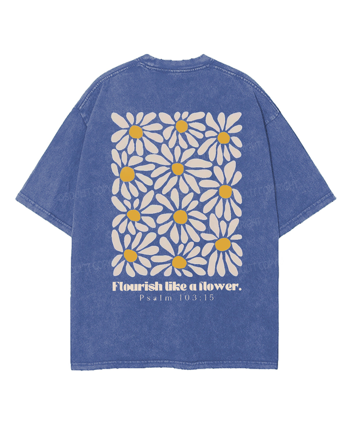 Flourish Like Flower Double Sided Washed Christian T-Shirts, Hoodie, Sweatshirt