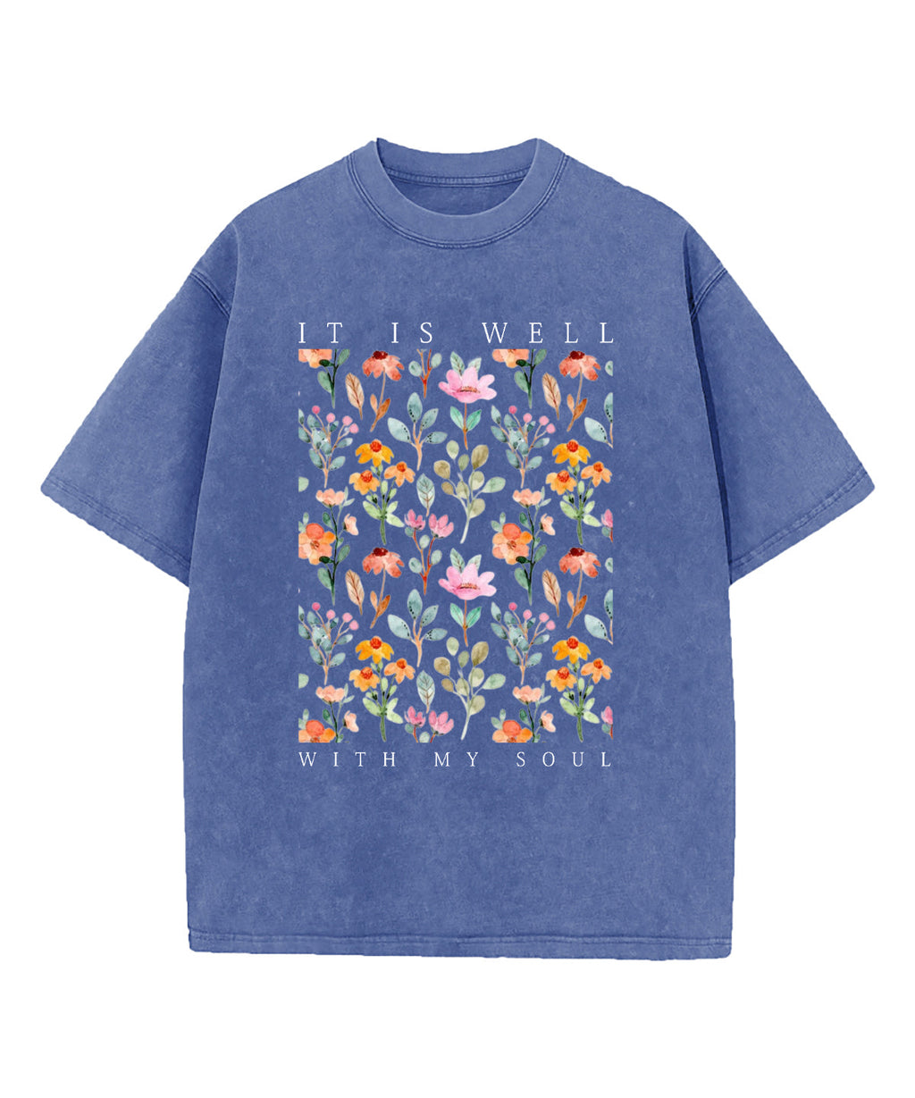 Is Well My Soul Washed Christian Style016 T-Shirts, Hoodie, Sweatshirt