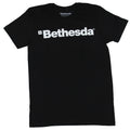 Bethesda Mens T-Shirt - Simple White Word Logo Image Hoodie, Sweatshirt | CiraTrend.com