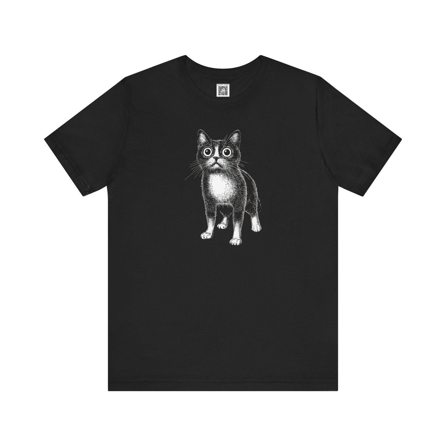 Whimsical Cat Graphic Tee Style060