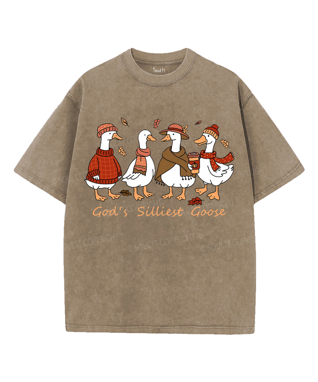 God'S Silliest Goose Washed Christian Style003 T-Shirts, Hoodie, Sweatshirt