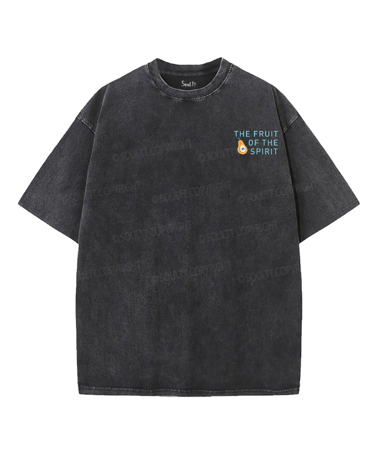 The Fruit Of The Spirit Double Sided Washed Christian T-shirt Hoodie, Sweatshirt | CiraTrend.com (Image 2)