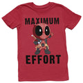 Deadpool Red Mens T-Shirt -  Chibi Deadpool Maximum Effort Hoodie, Sweatshirt | CiraTrend.com