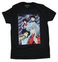 Inuyasha Mens T-Shirt - Purple Swirled Character Group Box Image Hoodie, Sweatshirt | CiraTrend.com