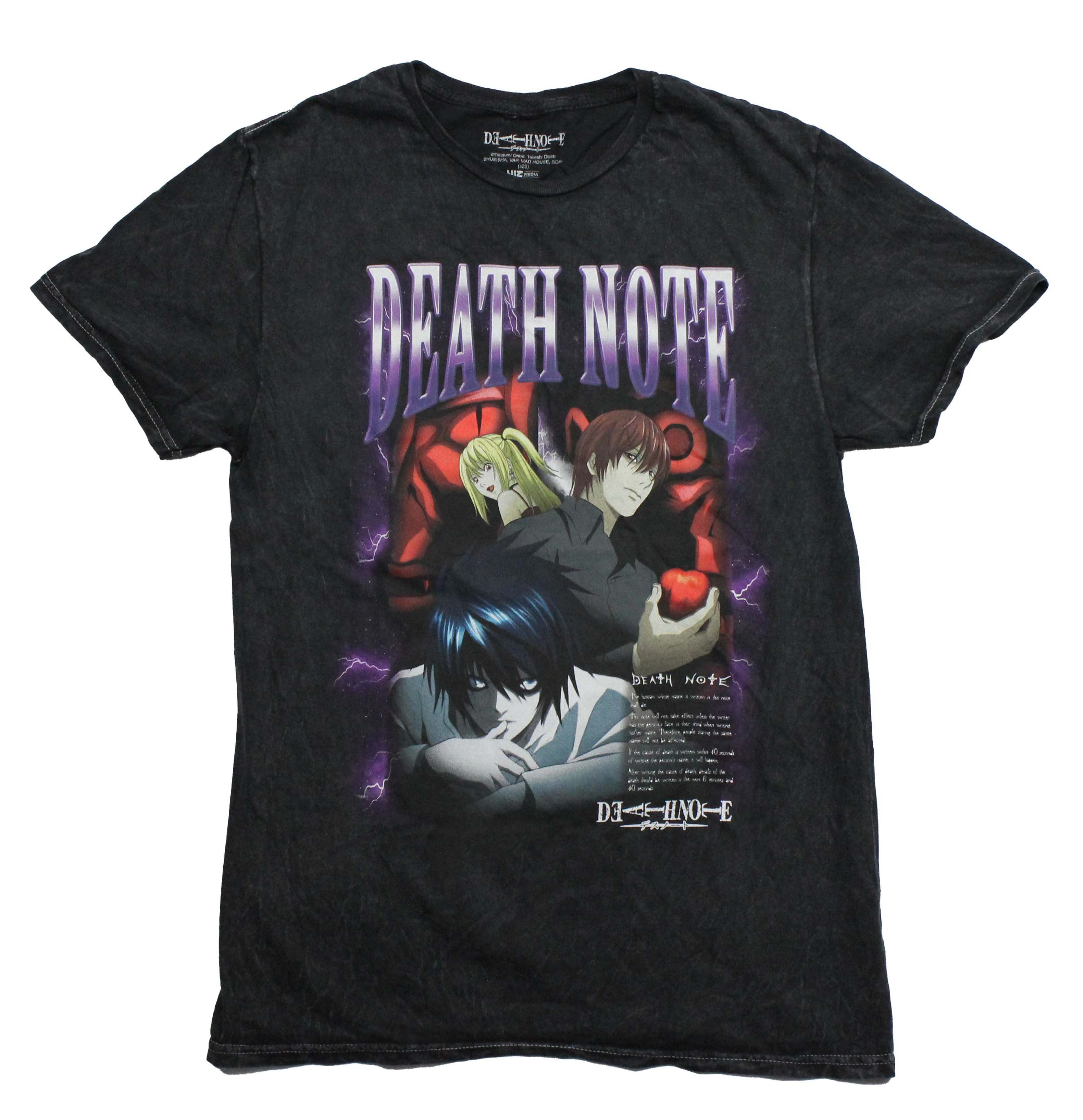 Death Note Mens T-Shirt -  L Besides Death Note Instructions Misa & Light Hoodie, Sweatshirt | CiraTrend.com