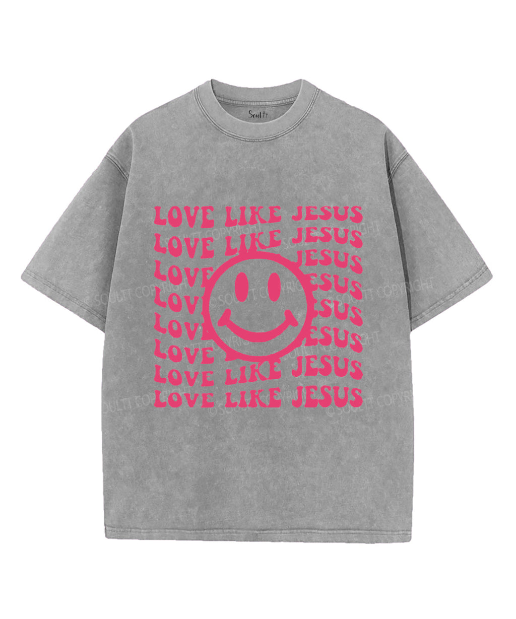 Love Like Jesus Unisex Washed Christian T-shirt Style001 Hoodie, Sweatshirt | CiraTrend.com (Image 3)