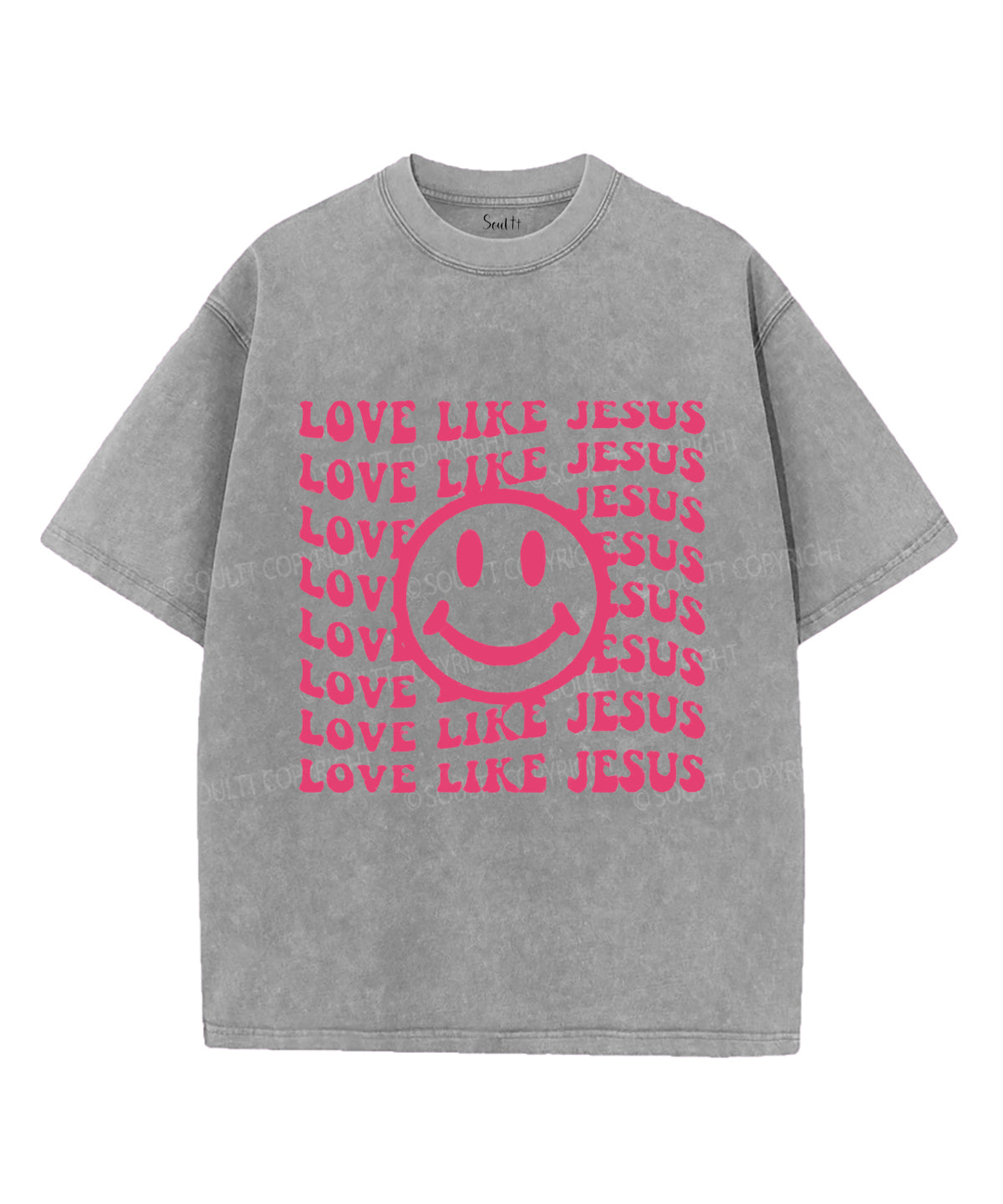 Love Like Jesus Unisex Washed Christian T-shirt Style001 Hoodie, Sweatshirt | CiraTrend.com (Image 3)