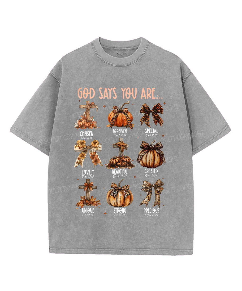 God Says You Are Unisex Washed Christian T-shirt Style002 Hoodie, Sweatshirt | CiraTrend.com (Image 4)