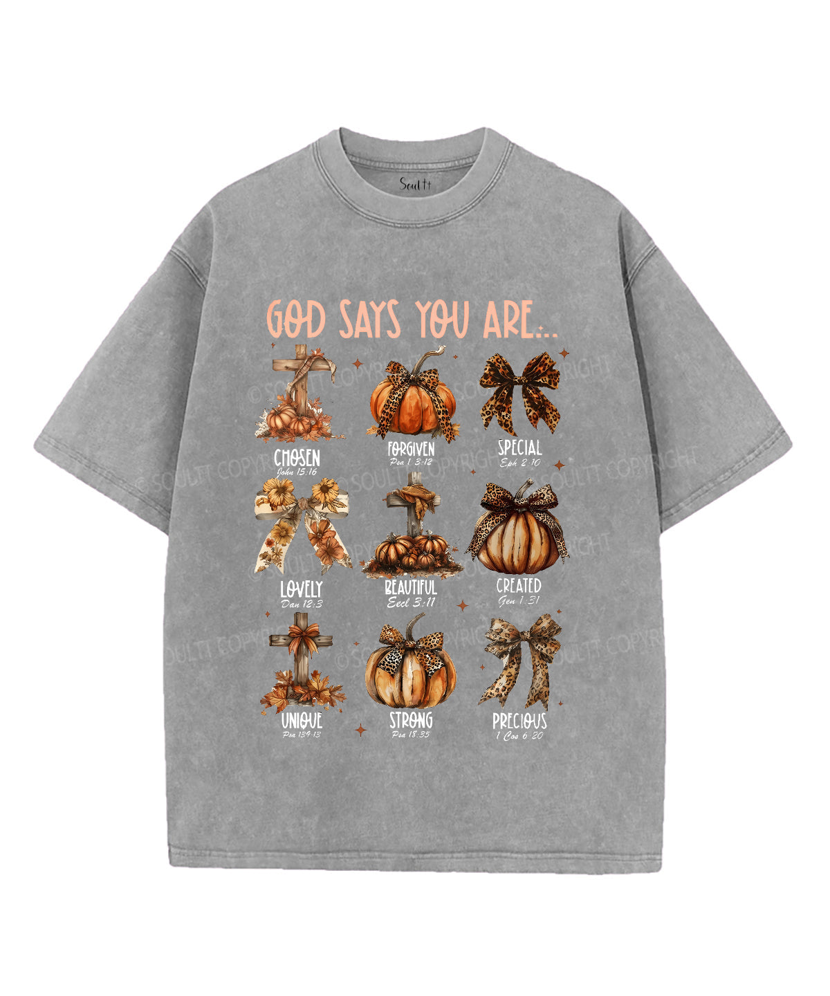 God Says You Are Unisex Washed Christian T-shirt Style002 Hoodie, Sweatshirt | CiraTrend.com (Image 4)