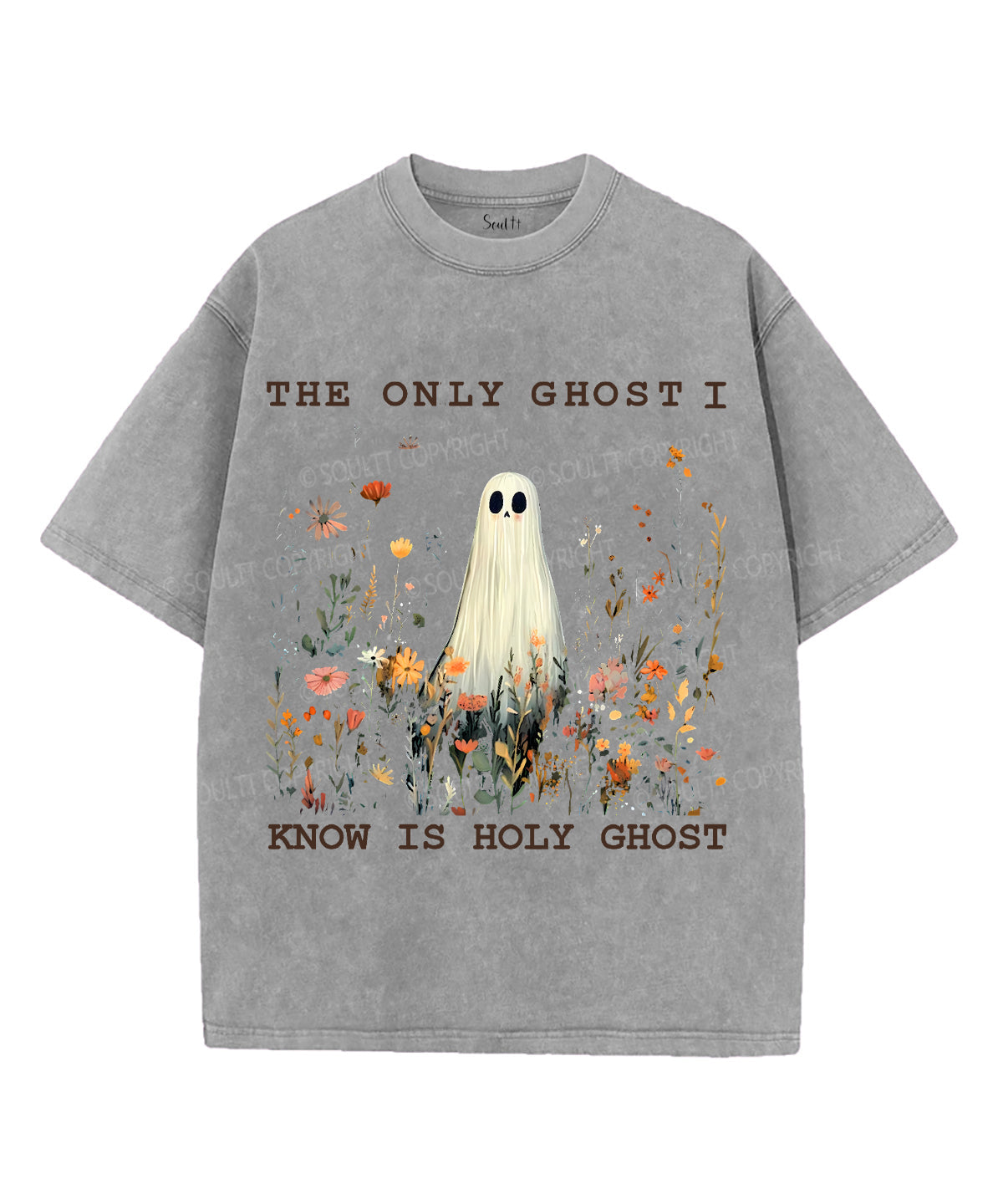 I Know Is Holy Ghost Unisex Washed Christian T-shirt Hoodie, Sweatshirt | CiraTrend.com (Image 3)