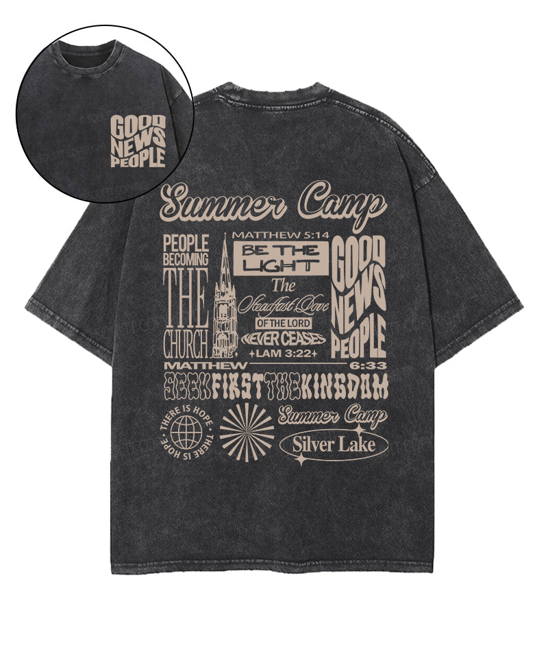Good News People Double Sided Washed Christian T-shirt Hoodie, Sweatshirt | CiraTrend.com (Image 1)