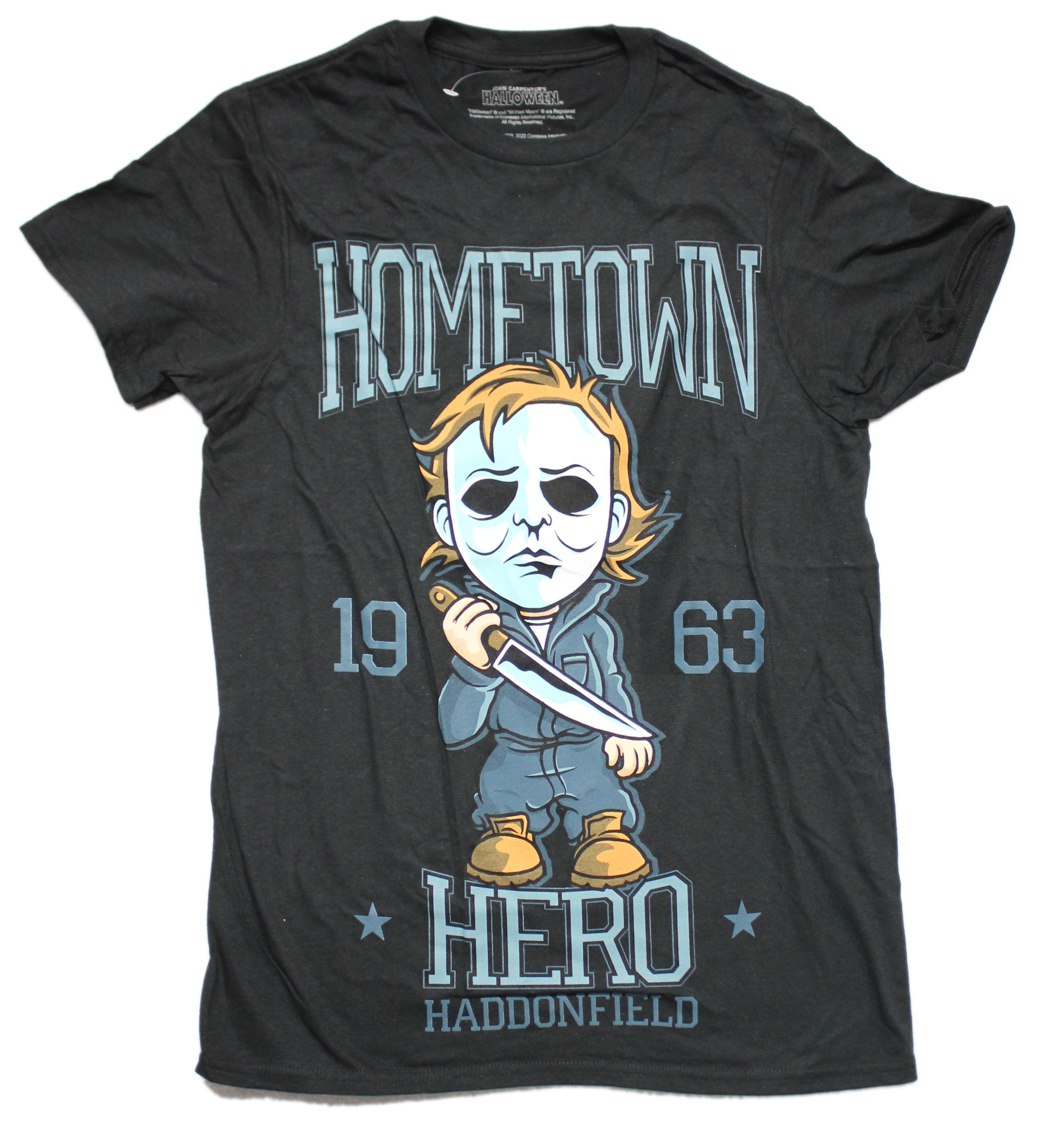 Halloween Mens T-Shirt - Hometown Hero Michael Myers Haddonfield Hoodie, Sweatshirt | CiraTrend.com