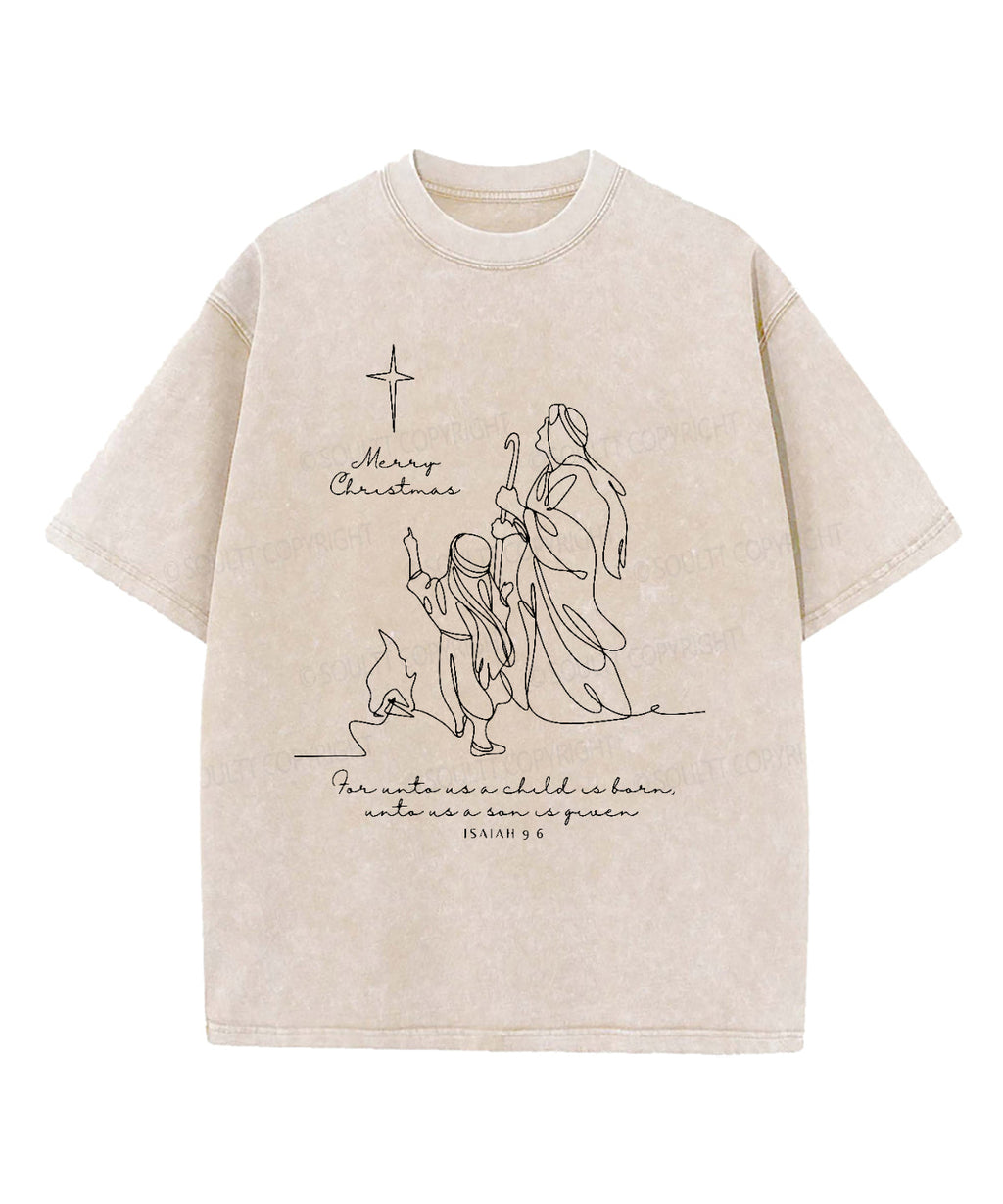 Merry Christmas Washed Christian T-shirt Hoodie, Sweatshirt | CiraTrend.com (Image 2)