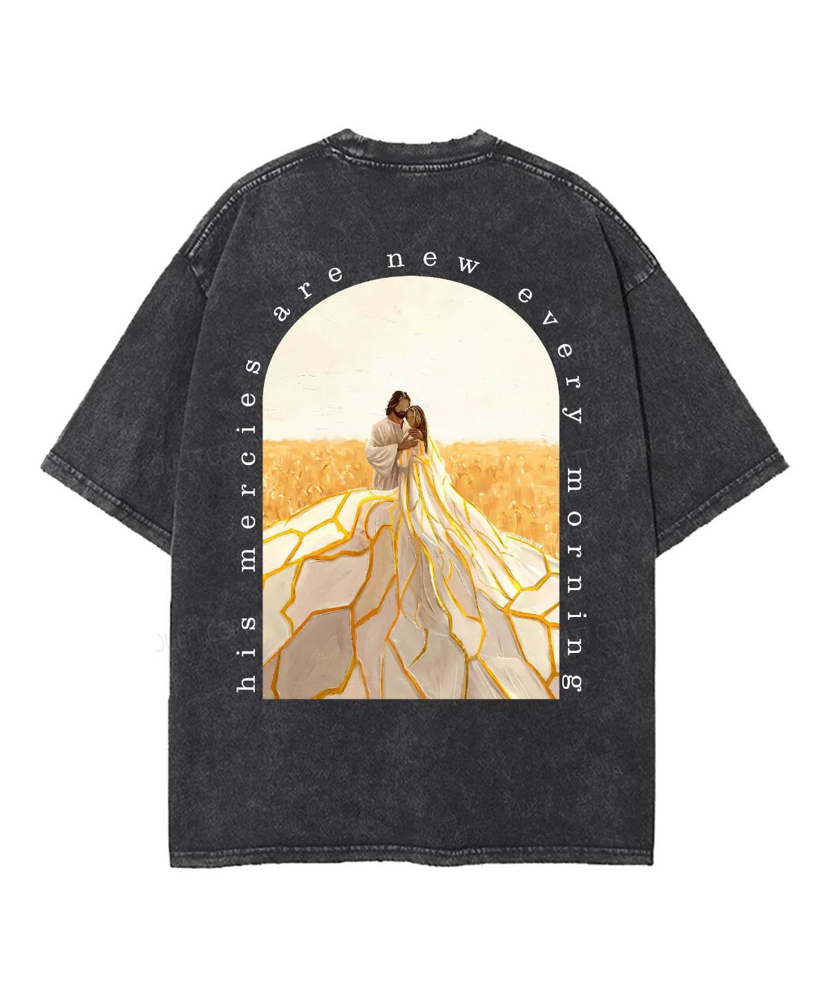 His Mercies Are New Double Sided Unisex Washed Christian T-shirt Style014 Hoodie, Sweatshirt | CiraTrend.com (Image 3)