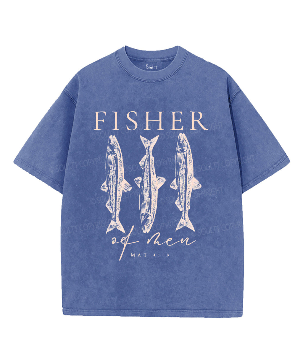 Fisher Unisex Washed Christian T-shirt Hoodie, Sweatshirt | CiraTrend.com (Image 4)