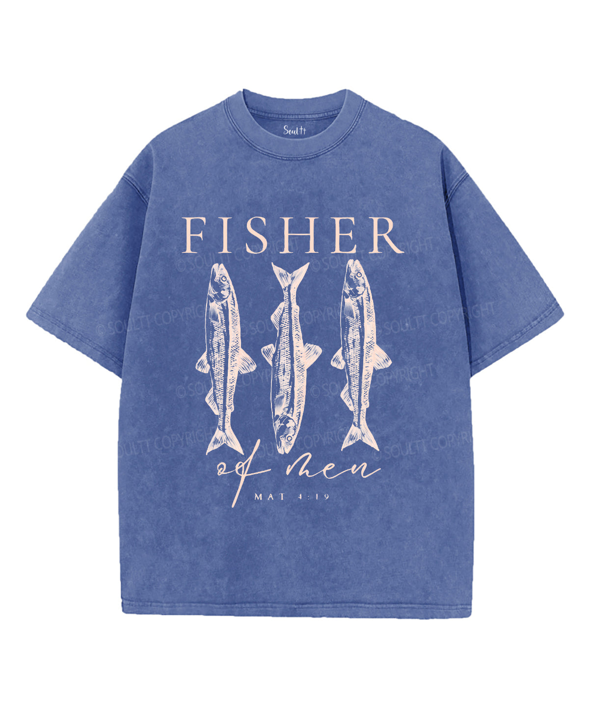 Fisher Unisex Washed Christian T-shirt Hoodie, Sweatshirt | CiraTrend.com (Image 4)
