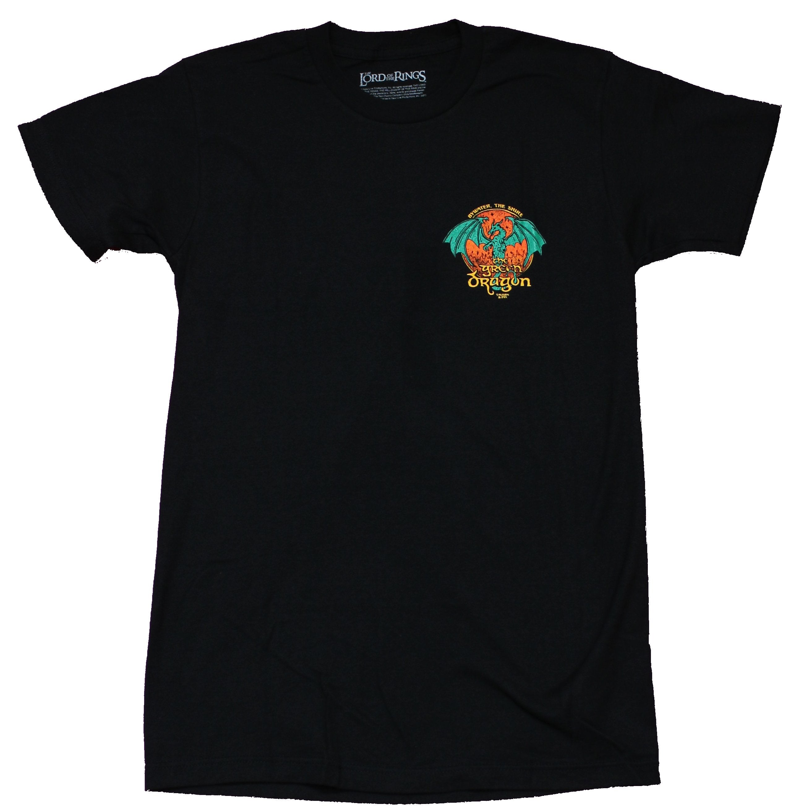 Lord of the Rings Mens T-Shirt - The Green Dragon Lapel & Back Logo Hoodie, Sweatshirt | CiraTrend.com (Image 1)