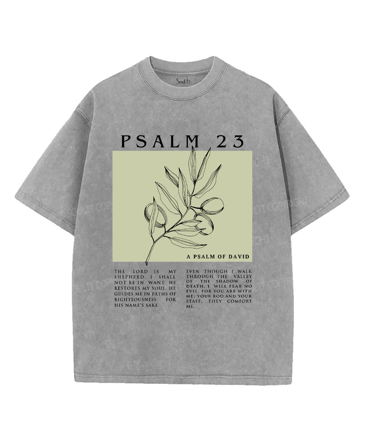 The Lord Id My Shepherd Washed Christian T-shirt Hoodie, Sweatshirt | CiraTrend.com (Image 3)