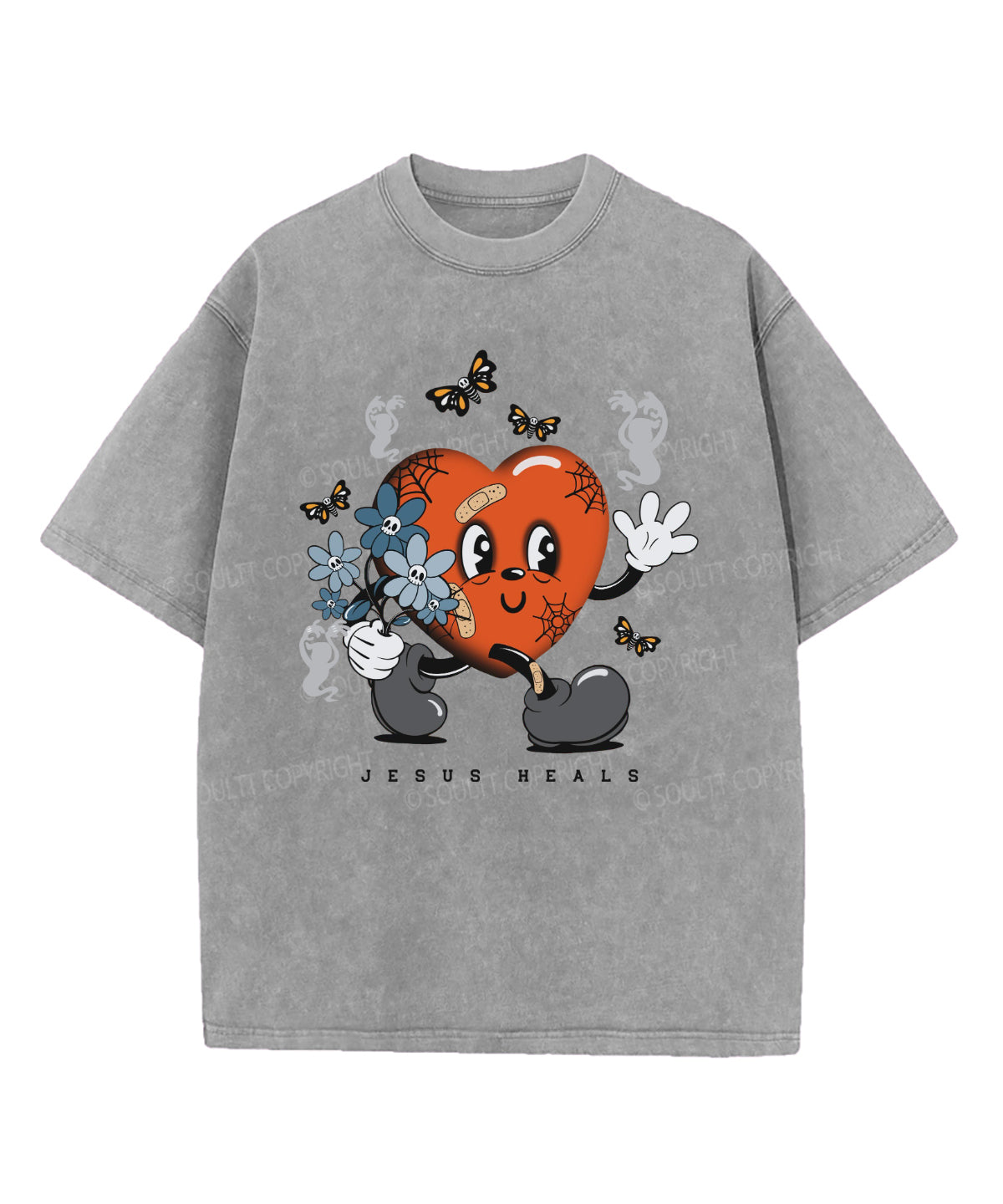 Jesus Heals Washed Christian T-shirt Style005 Hoodie, Sweatshirt | CiraTrend.com (Image 5)