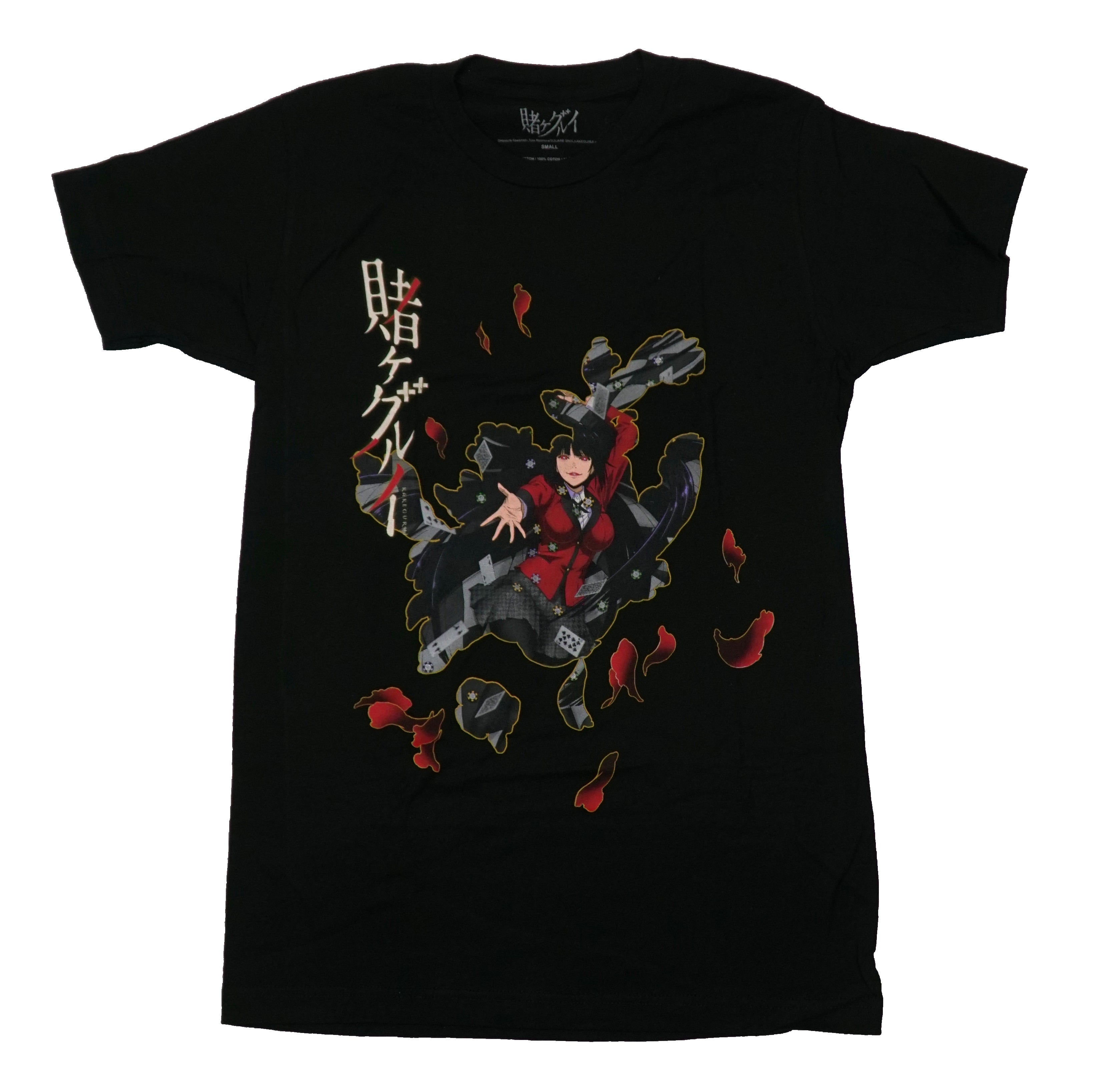 Kakegurui Mens T-Shirt -  Flicking Playing Cards Hoodie, Sweatshirt | CiraTrend.com