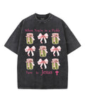 Turn To Jesus Unisex Washed Christian T-shirt Hoodie, Sweatshirt | CiraTrend.com (Image 1)