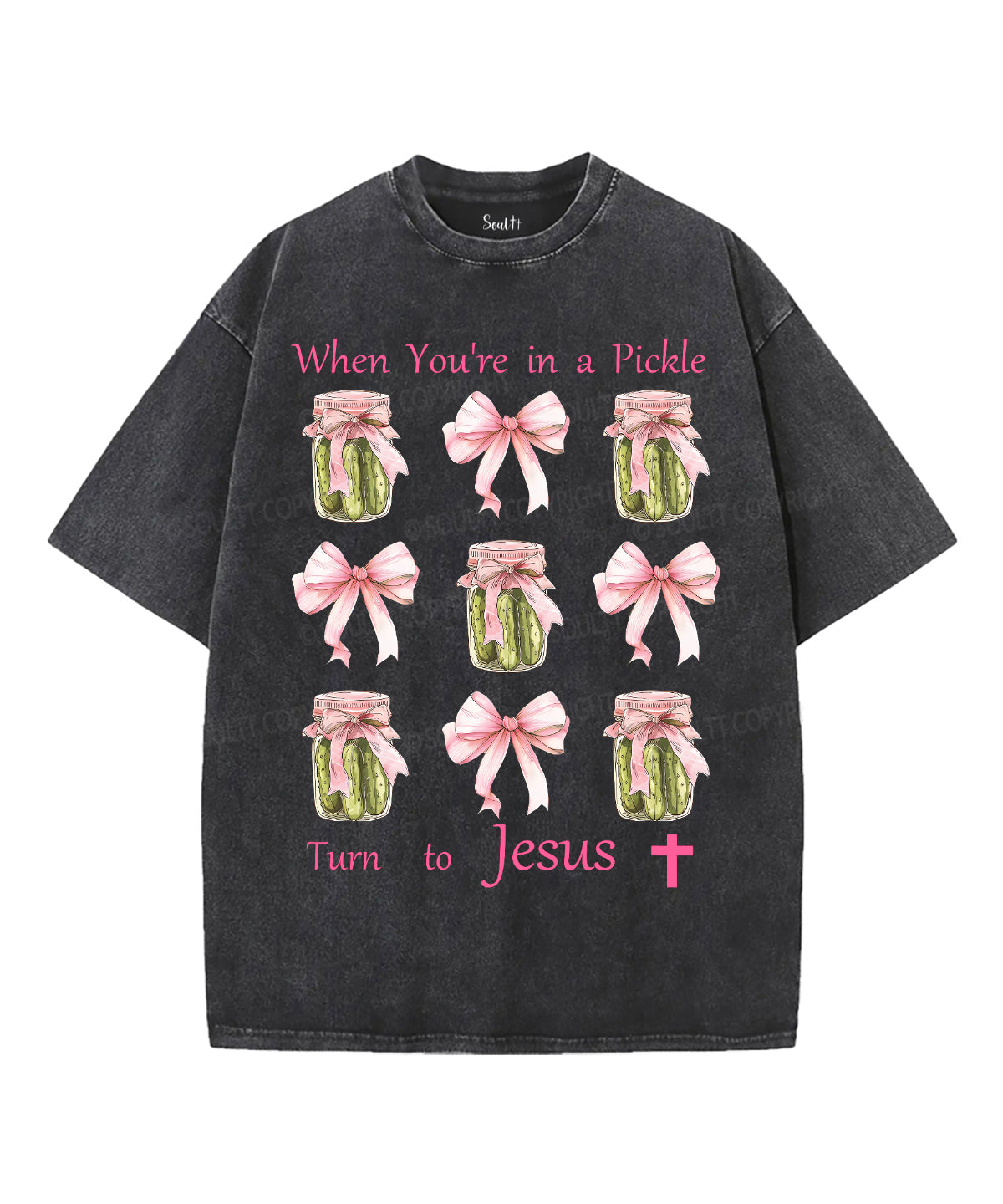Turn To Jesus Unisex Washed Christian T-shirt Hoodie, Sweatshirt | CiraTrend.com (Image 1)