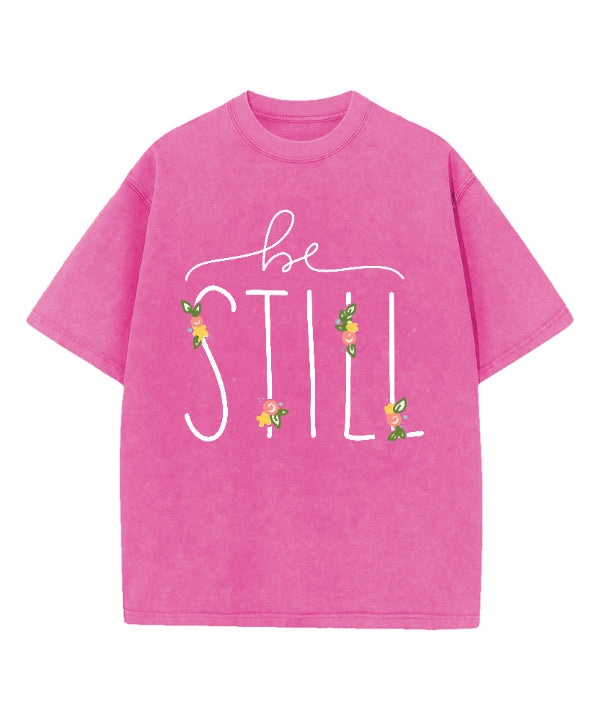 Be Still Washed Christian T-shirt Hoodie, Sweatshirt | CiraTrend.com (Image 4)