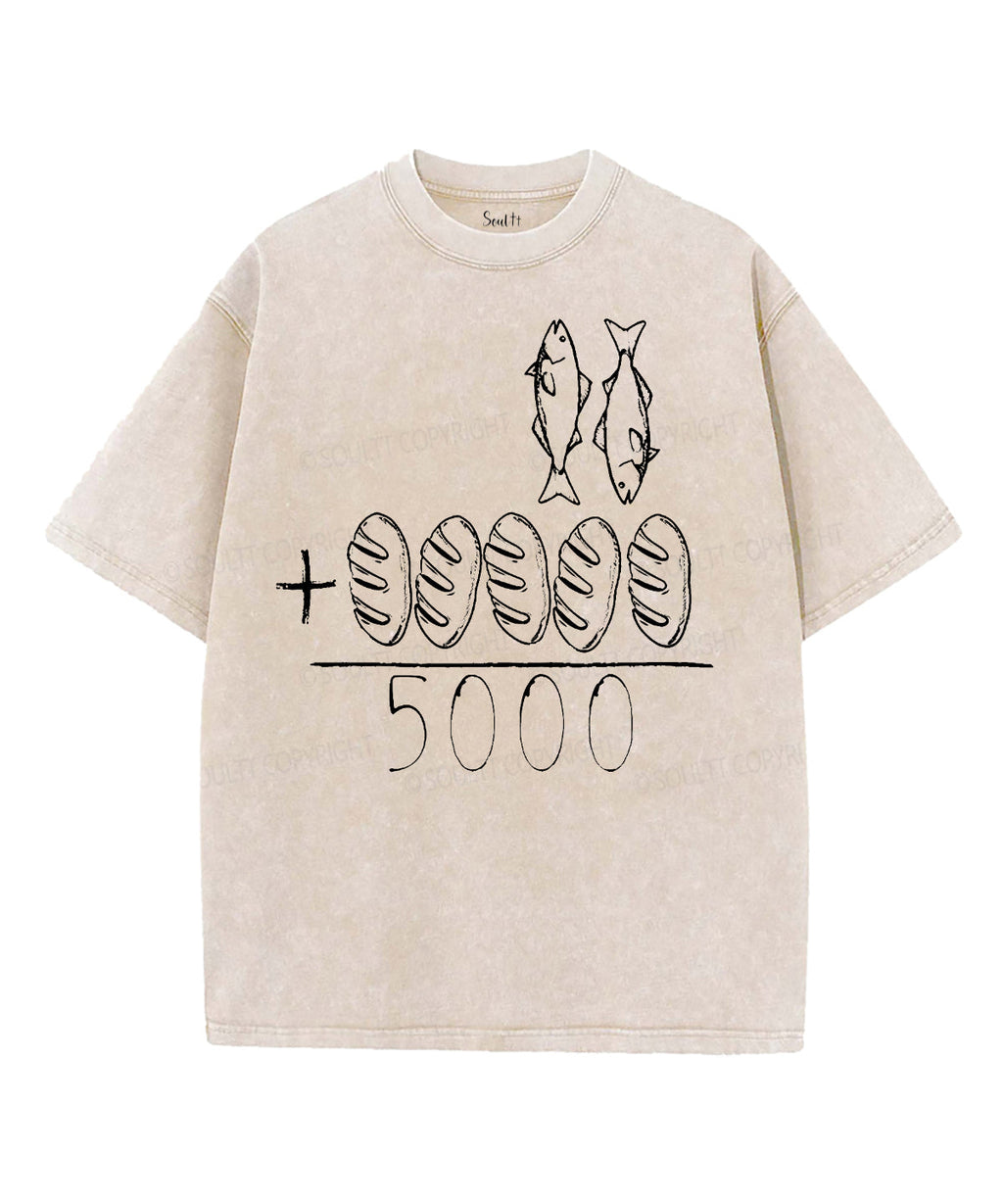 Fish And Loaves Unisex Washed Christian T-shirt Hoodie, Sweatshirt | CiraTrend.com (Image 2)