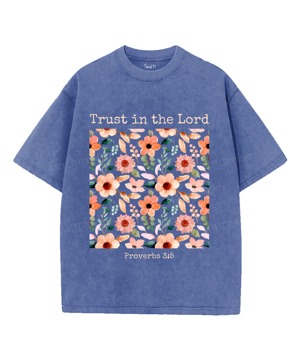 Trust In The Lord Unisex Washed Christian T-shirt Style003 Hoodie, Sweatshirt | CiraTrend.com (Image 3)