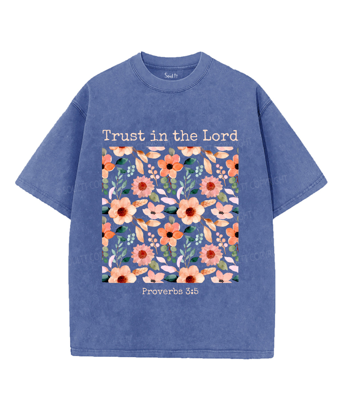 Trust In The Lord Unisex Washed Christian T-shirt Style003 Hoodie, Sweatshirt | CiraTrend.com (Image 3)