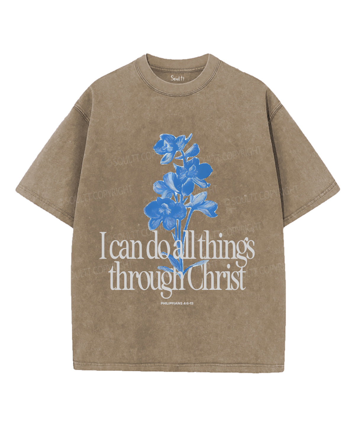 I Can Do All Things Unisex Washed Christian T-shirt Style002 Hoodie, Sweatshirt | CiraTrend.com (Image 5)