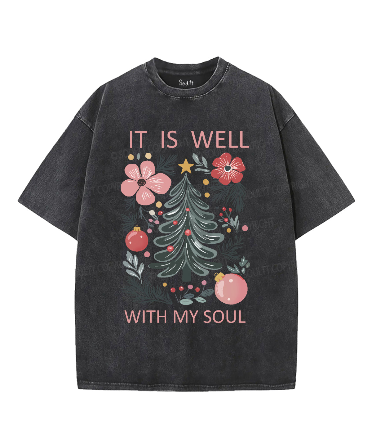 It Is Well With My Soul Washed Christian T-shirt Style024 Hoodie, Sweatshirt | CiraTrend.com (Image 2)