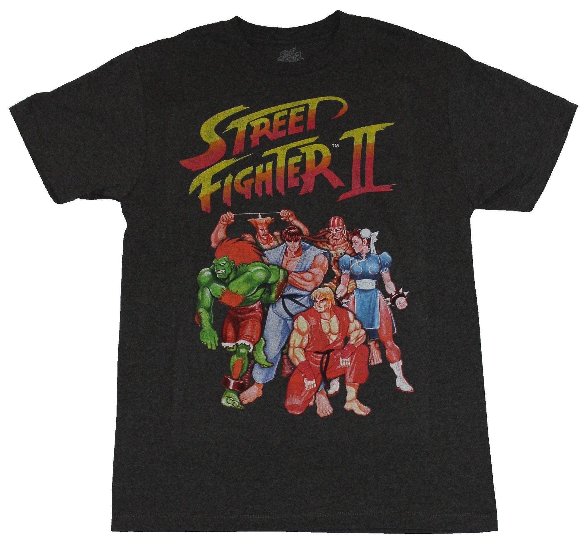 Street Fighter II Mens T-Shirt - Classic Group Cover Art Image Hoodie, Sweatshirt | CiraTrend.com