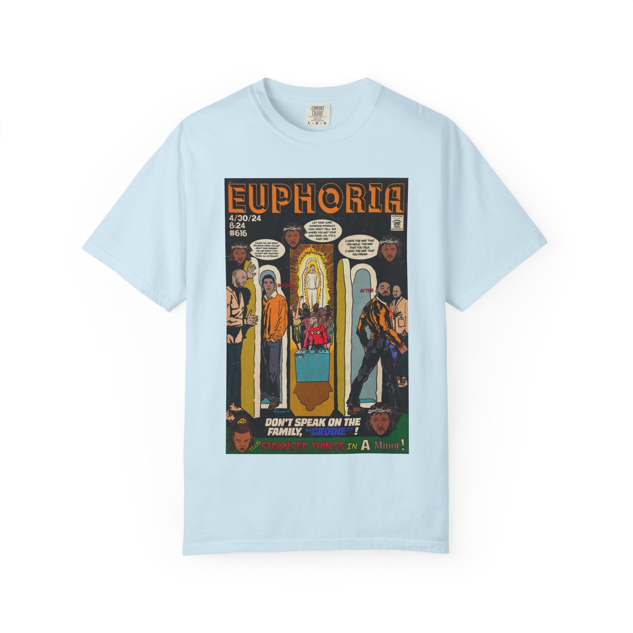 Euphoria - Unisex Comfort Colors T-shirt Hoodie, Sweatshirt | CiraTrend.com (Image 1)