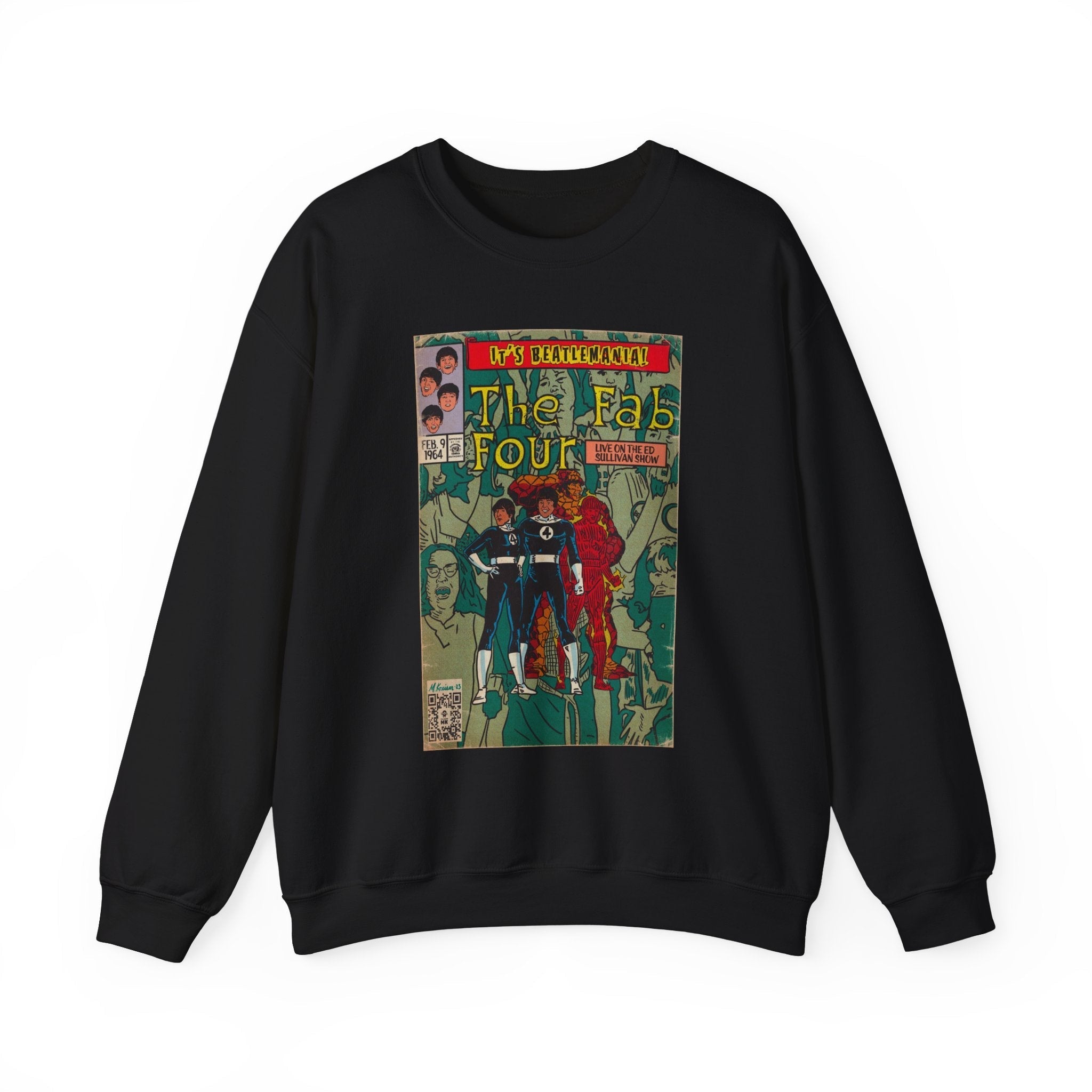 Beatlemania -  Unisex Heavy BlendÃ¢â€žÂ¢ Crewneck Sweatshirt T-Shirts, Hoodie | CiraTrend.com (Image 4)