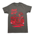 Friday the 13th Mens T-Shirt -  Jason Standing In Boat All Red Distressed Hoodie, Sweatshirt | CiraTrend.com