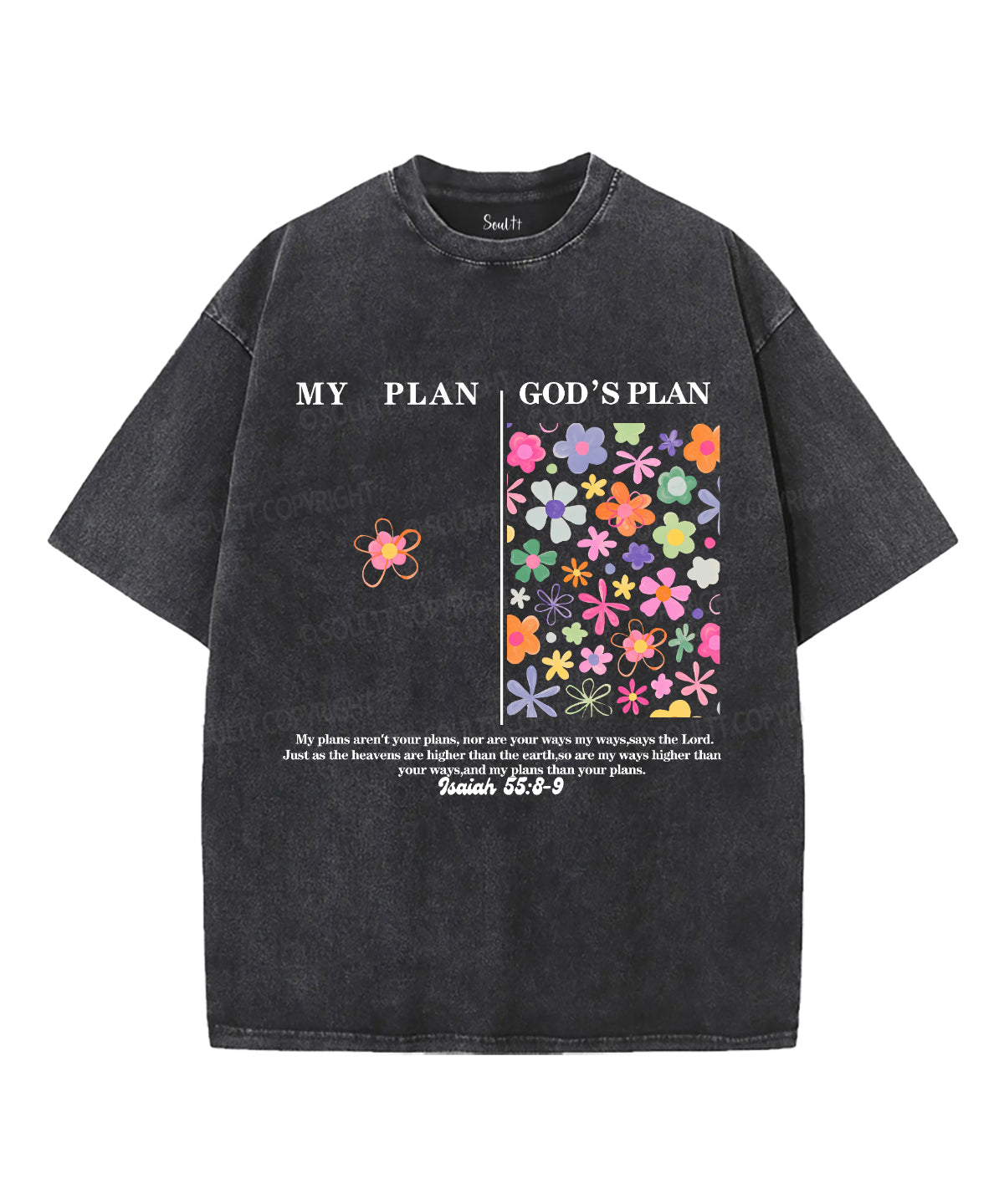 My PlanÃ¯Â¼Å“God's Plan Unisex Washed Christian T-shirt Hoodie, Sweatshirt | CiraTrend.com (Image 1)