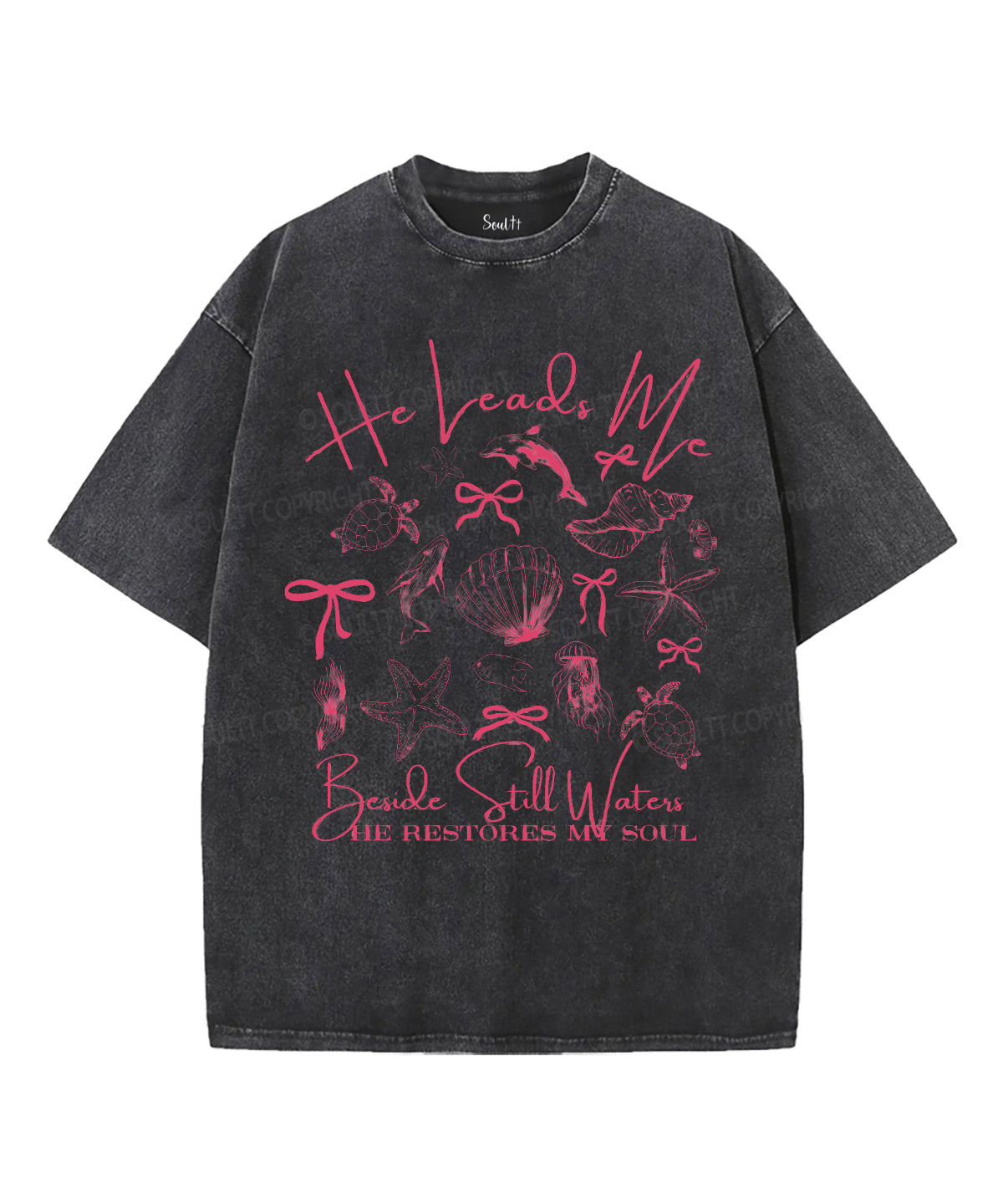 He Restores My Soul Washed Christian Style001 T-Shirts, Hoodie, Sweatshirt