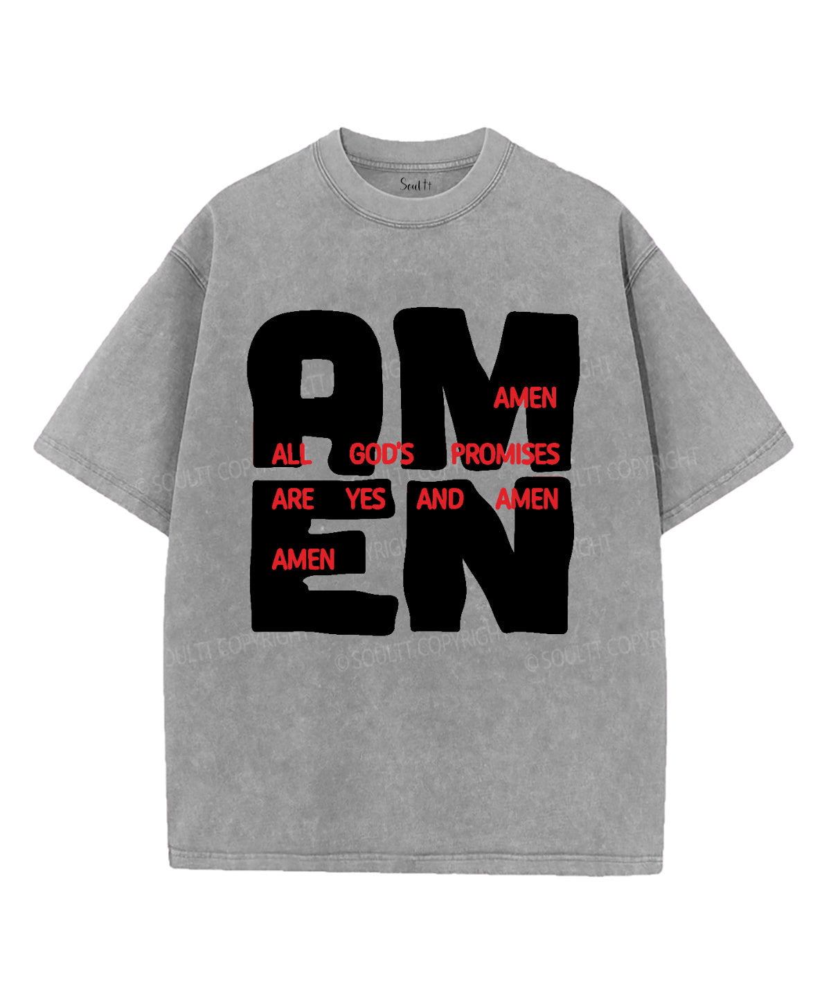 All God's Promises Are Yes Washed Christian T-shirt Hoodie, Sweatshirt | CiraTrend.com (Image 1)