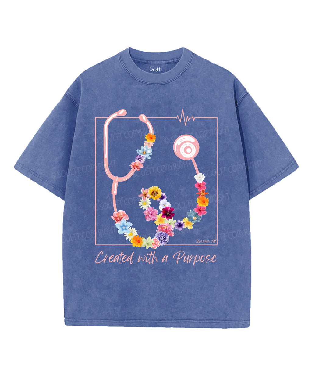 Created Purpose Washed Christian T-Shirts, Hoodie, Sweatshirt