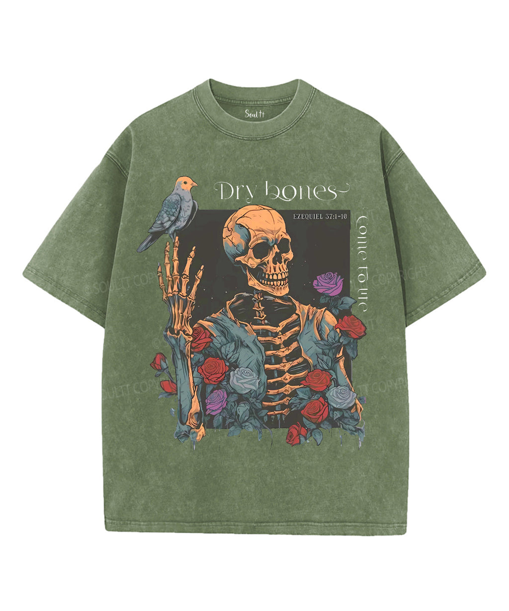 Dry Bones Unisex Washed Christian T-shirt Hoodie, Sweatshirt | CiraTrend.com (Image 5)