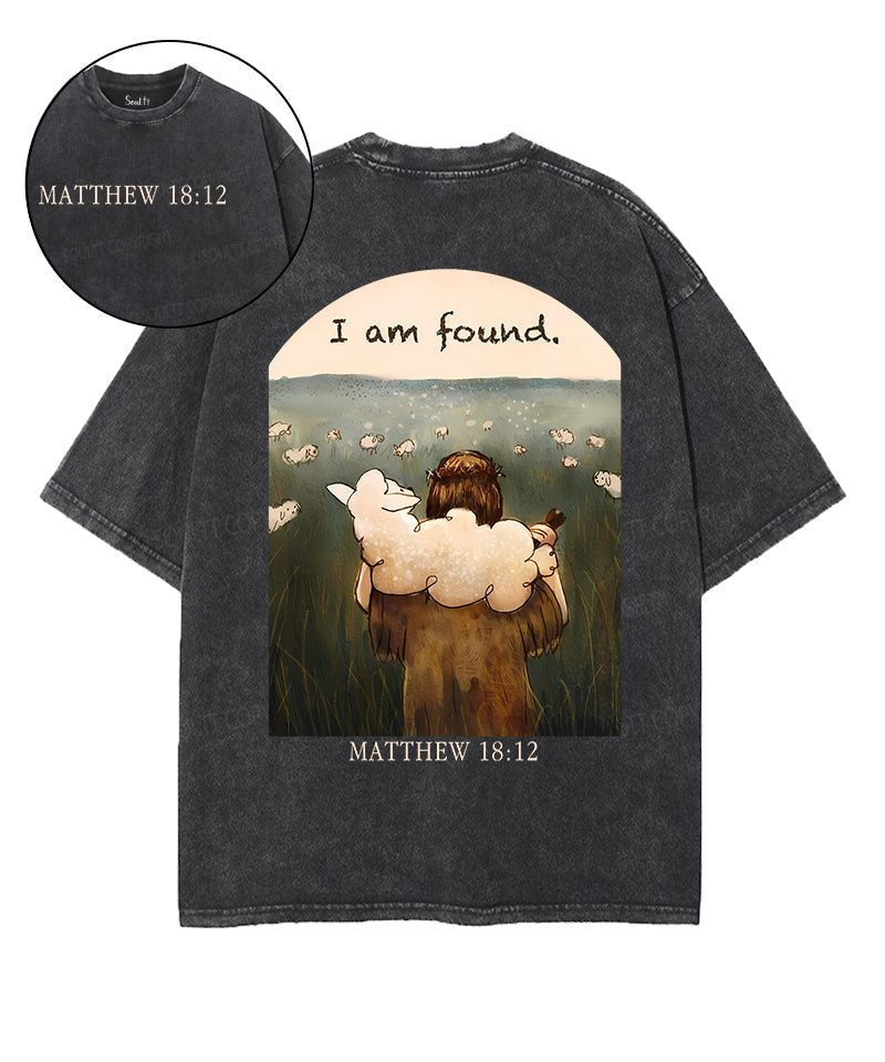I Am Found Double Sided Washed Christian T-Shirts, Hoodie, Sweatshirt