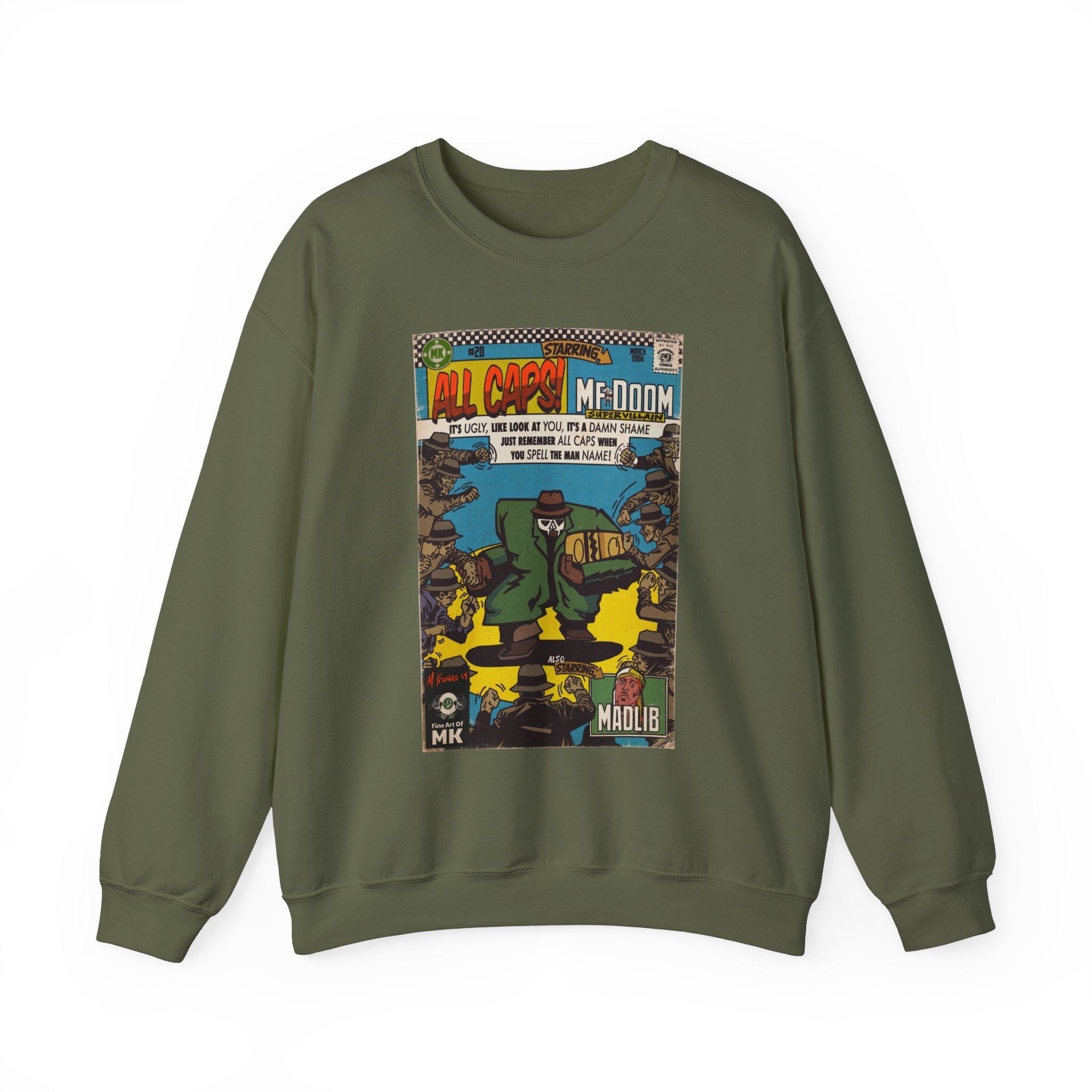 All Caps - Unisex Heavy BlendÃ¢â€žÂ¢ Crewneck Sweatshirt T-Shirts, Hoodie | CiraTrend.com (Image 4)