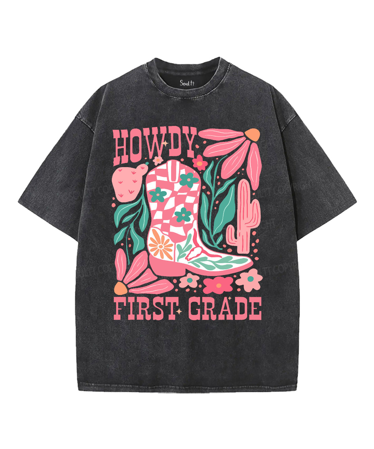Howdy First Grade Washed Christian T-Shirts, Hoodie, Sweatshirt