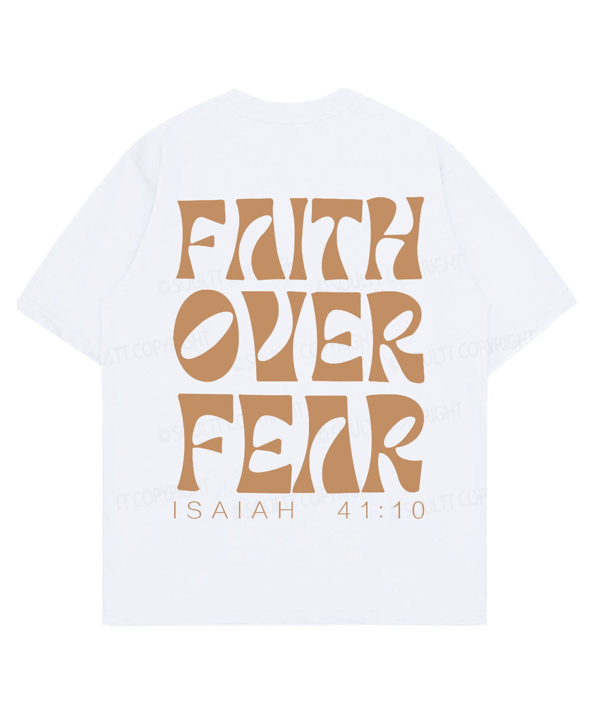 Faith Over Fear Double Sided Cotton Christian T-Shirts, Hoodie, Sweatshirt
