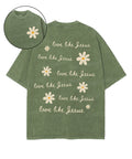 Love Like Jesus Double Sided Unisex Washed Christian T-shirt Style002 Hoodie, Sweatshirt | CiraTrend.com (Image 1)